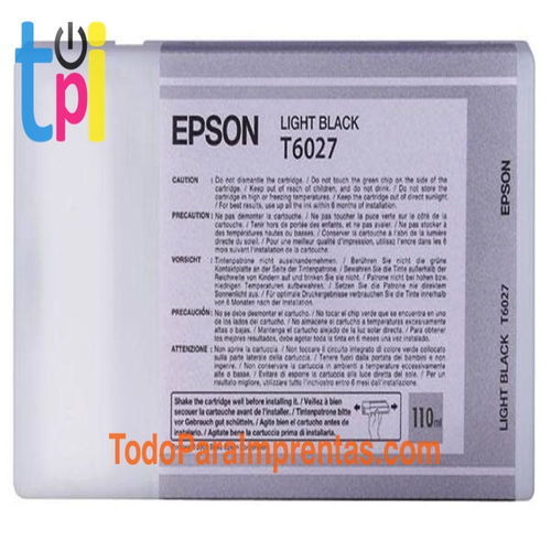 Tinta Epson C13T602700 Gris 110 ml.